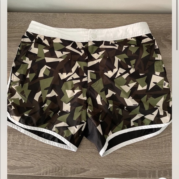 Fendi Mens Bathing Suit. Size 44 = Small. Looks Brand New. - Picture 1 of 6